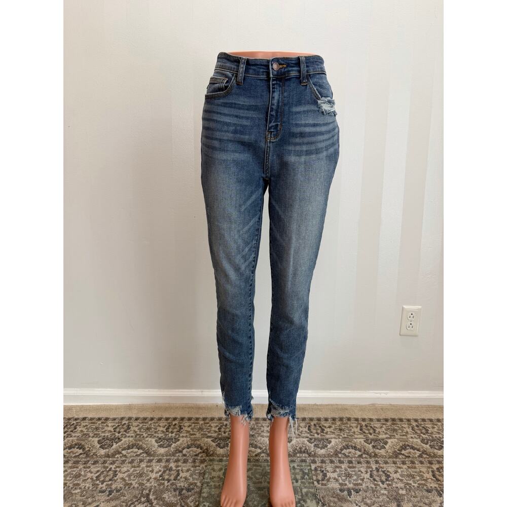 Judy Blue High-Rise Distressed Ankle Jeans – Sz 11/30
